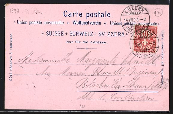 Cartes postales: Litho Luzern, Schweizerhof Quai, Wassert – D'occasion à Berlin par bartko-reher 1