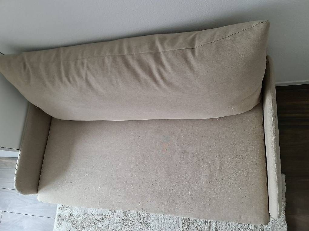 Sofas: Schlafsofa 2-Sitzer Polsterbezug beige – D'occasion à Rothrist par Ed10 2