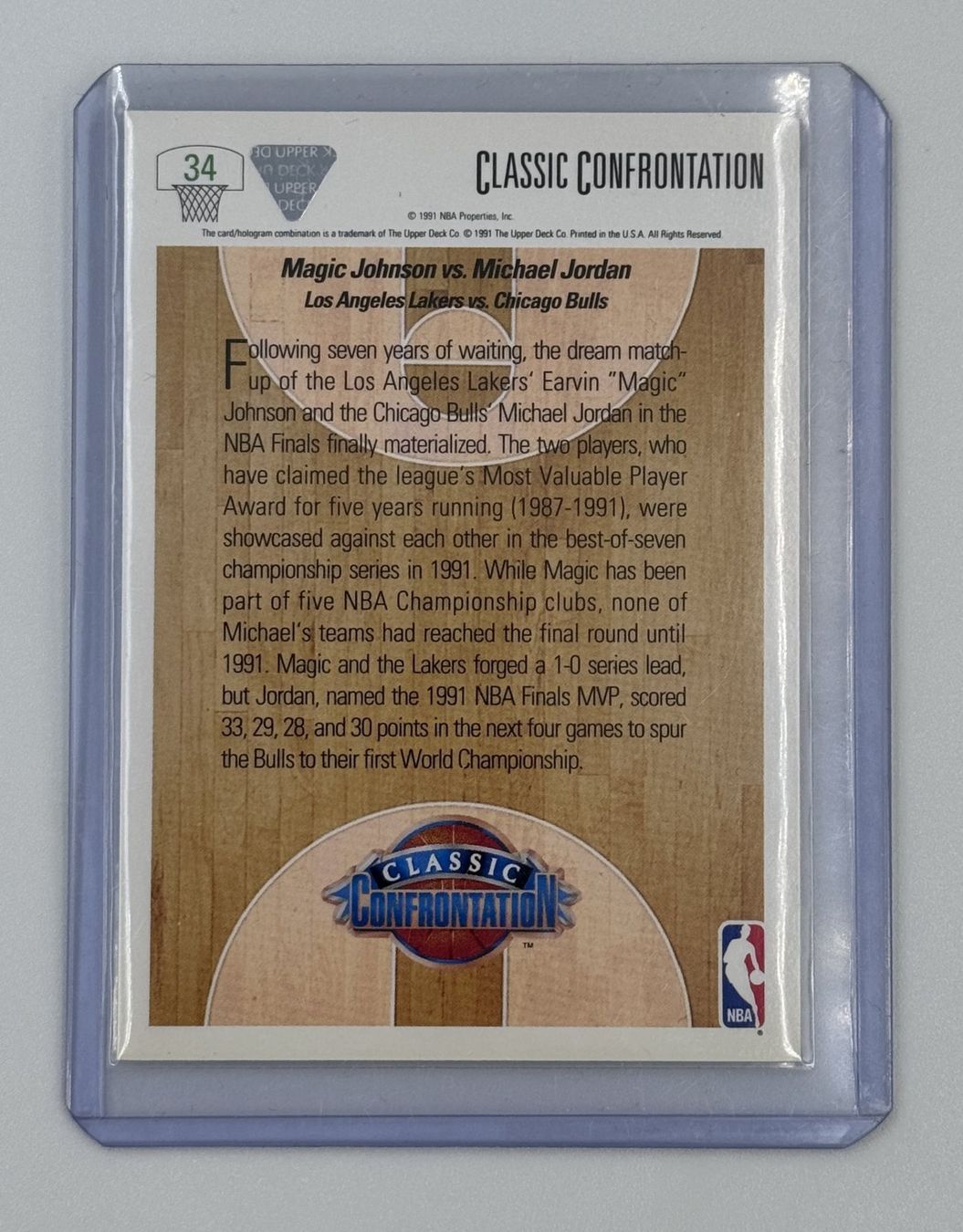 Nba Carte collezionabili: NBA 1991  Michael Jordan vs Magic Johnson Upper Deck Classic – Nuovo (secondo la descrizione) da Jegenstorf venduto da plataOplomo 1