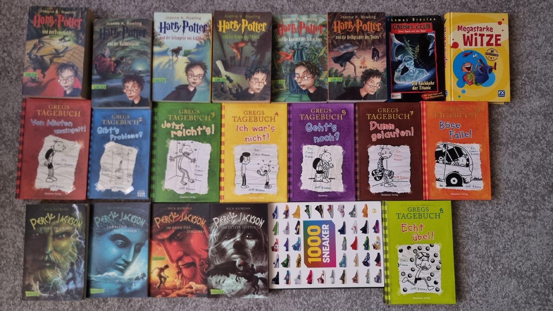 Livres: Bücher (Harry Potter, Gregs Tagebuch, Percy Jackson, diverse – D'occasion à Bettlach par Davidi94