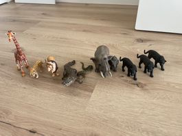 10 St Schleich Figuren ZOO