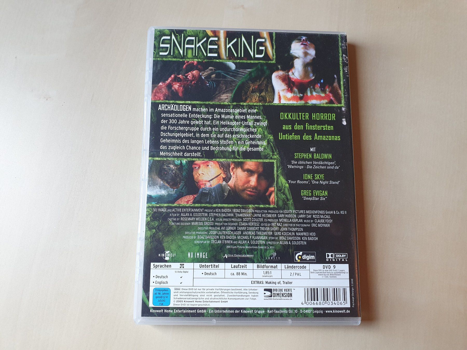 Tutti i DVDs: Snake King – Usato da Stansstad venduto da collectorsshop 1