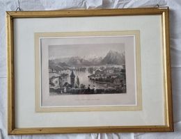 W. H. Bartlett – zwei Ansichten von Thun, um 1836