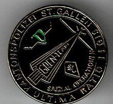 Plaketten & Abzeichen: Pin Katonspolizei  St.gallen – Gebraucht aus Sulz AG von Oberdanne8