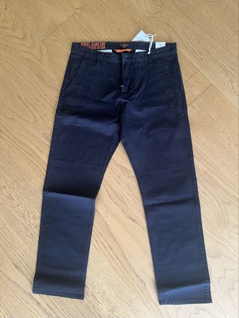 DOCKERS Herren Stoffhose schwarz Neu Grösse 33/30 (2024)