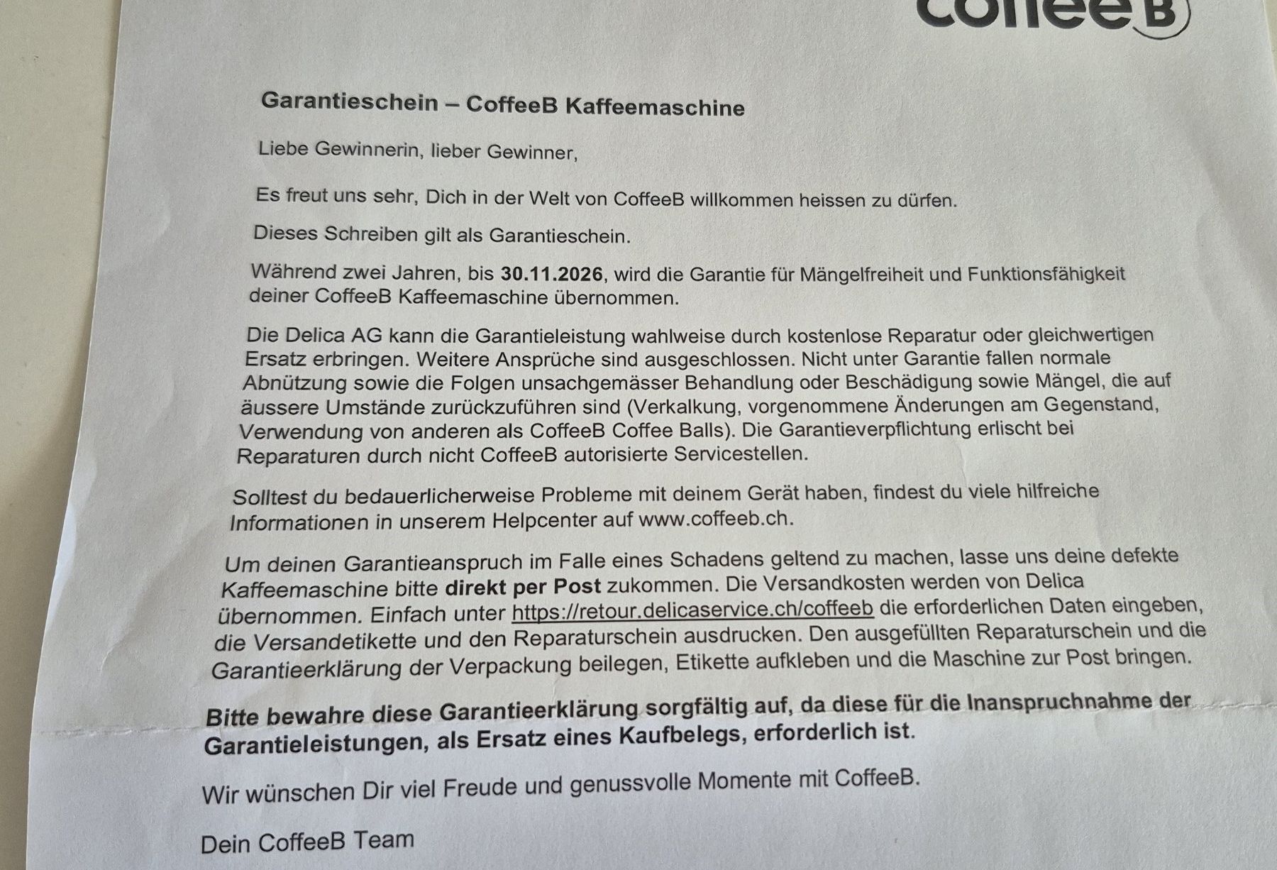 Coffee B Kaffeemaschinen & Espressomaschinen: Migros CoffeeB – Neu und originalverpackt aus thun von maurice48 3