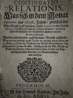 Antike Kleinschriften, 1636/37, Schweden, dreissigj. Krieg