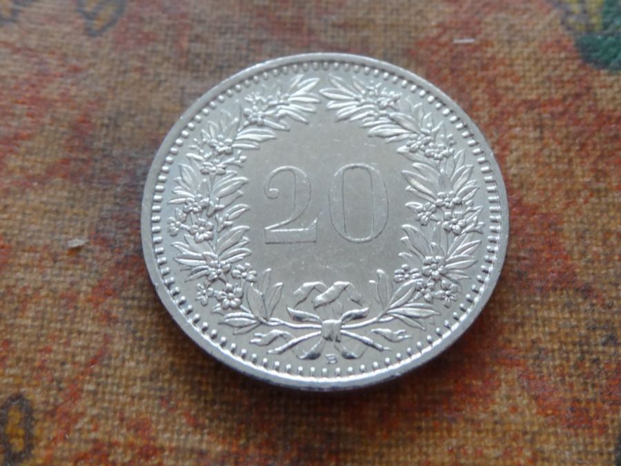 Alle Münzen: 20 Rp. 1999 – Gebraucht aus Romanel-sur-Lausanne von Swift13 1