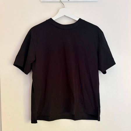 Uniqlo black oversized T-shirt AIRism