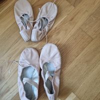 Rosa Ballettschuhe aus Leder, Bloch