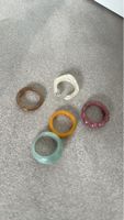 5 Ringe buntsortiert im Set NEU