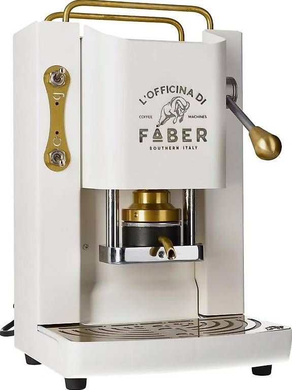 Kaffeemaschinen & Espressomaschinen: Faber Pro Deluxe weiss-gold – Gebraucht aus Thierachern von  1