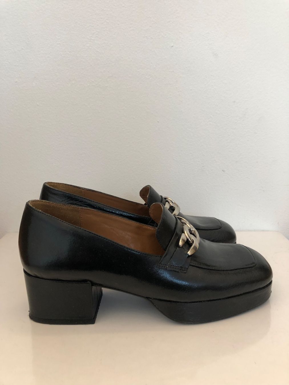 Jonak Scarpe da donna: Mocassins à talon en cuir Jonak – Usato da Lausanne venduto da emm_sc77 1