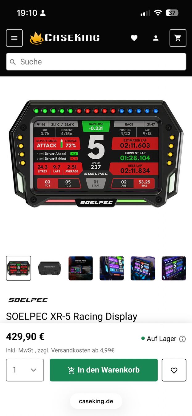 Ecrans: SOELPEC XR-5 display, Simracing Display (DDU) – Neuf (Voir description) à Dürnten par Brambleside 3