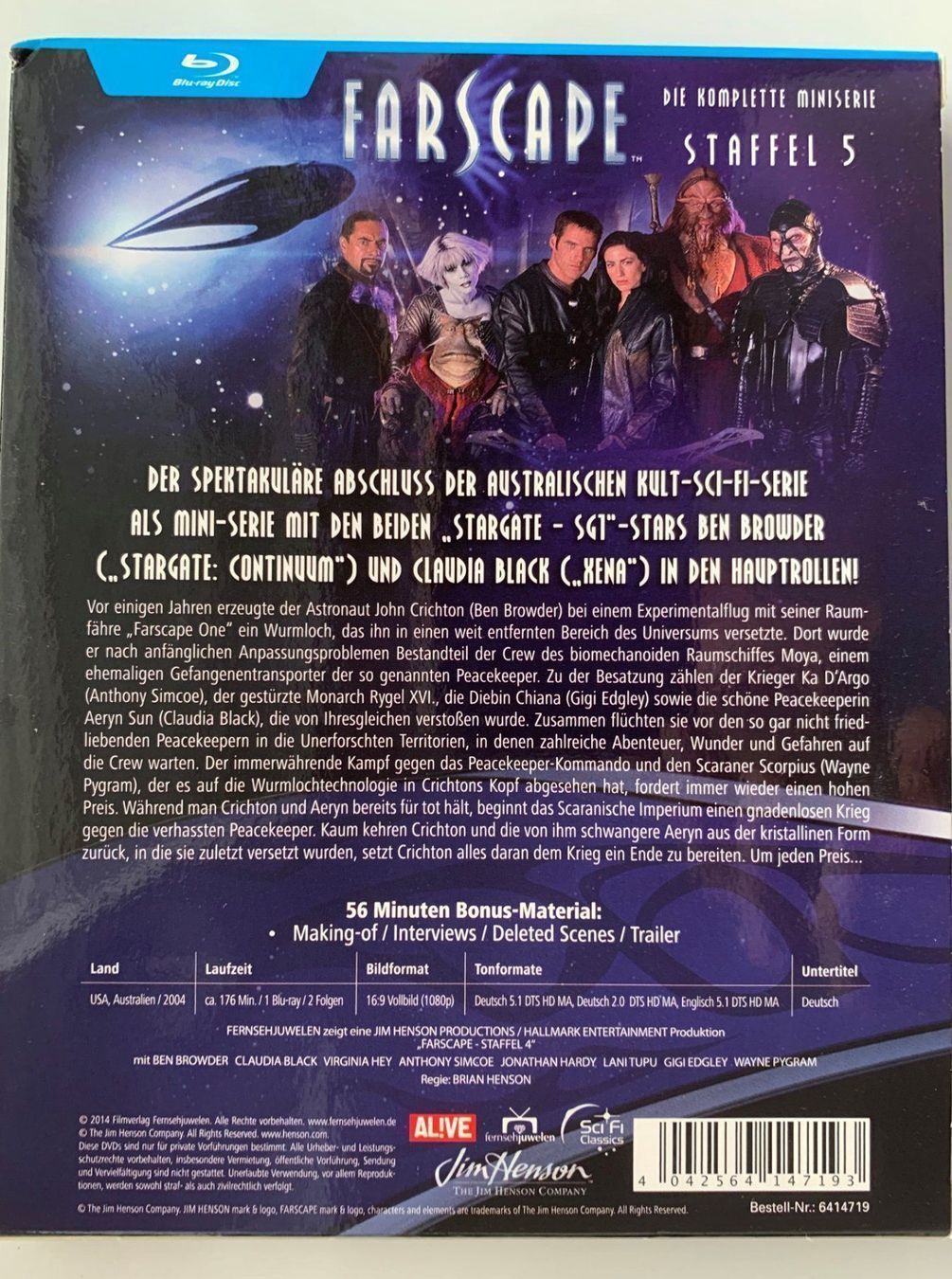 Alle DVDs: Farscape Staffel 5 – Gebraucht aus Volketswil von zwitsch33 1