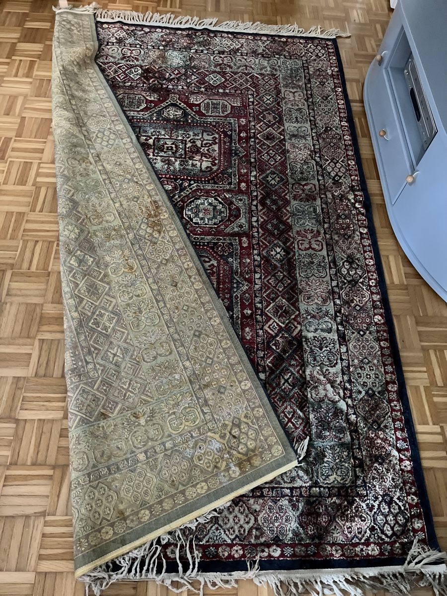Tappeti: Orientteppich mit Fransen rot gemustert gebrauchter Zustand – Usato da Siebnen venduto da toshi123 2