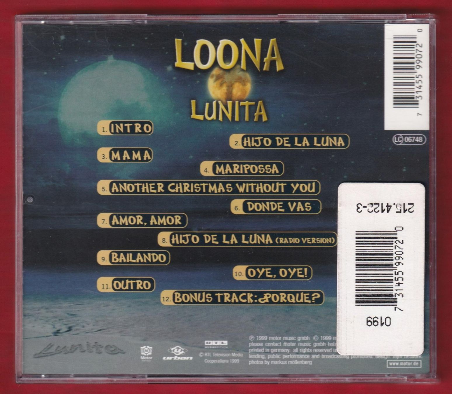 CD: Loona - Lunita (CD) – Usato da Zürich venduto da Pfluftl2000 1