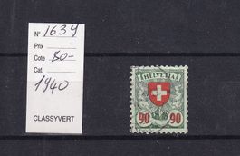 1940 N°163y oblitéré papier couché lisse COTE 50.00