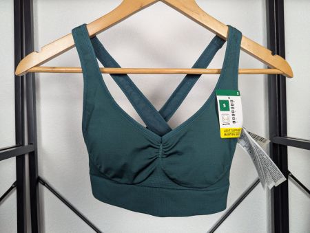 Brassière de Sport Decathlon Dos Croisé Taille S Vert Neuve
