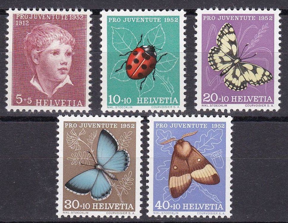 Alle Briefmarken: Pro Juventute, 1952, postfrisch** – Neu (gemäss Beschreibung) aus Lupfig von lubor