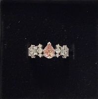 Swarovski Ring rosa Kristall Silber neuwertig