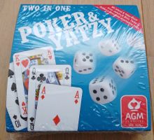 Spiel Poker und Yatzy two in one mit Jetons und Yatzy Block