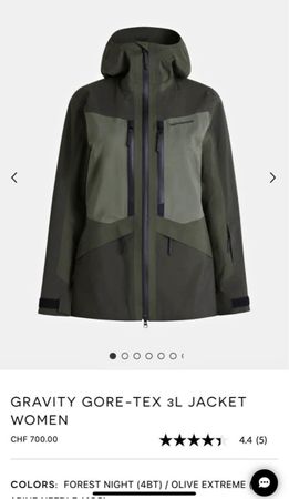 Veste de ski femme Peak Performance neuve - Taille S