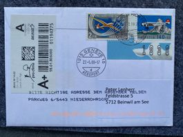 AGNO - Ginevra 19.5.88 und 50 Tg der Aerophilatelie Luzern