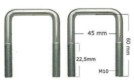 2x U-Bolzen Bügel 60x45 Boot Anhänger