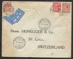 Flugpost Schweiz 1931 London Zürich St.Gallen Luftpost