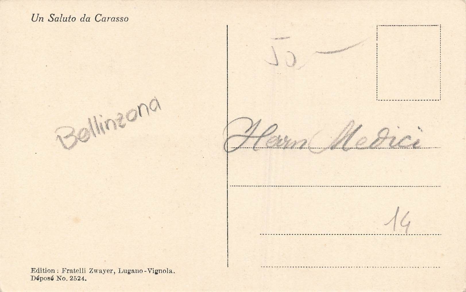 Cartoline postali: Carasso (TI) Panorama – Usato da Biasca venduto da Blenio71 1
