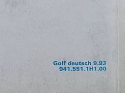 VW Documenti: Betriebsanleitung VW Golf – Usato da Mels venduto da Eventuell3 1