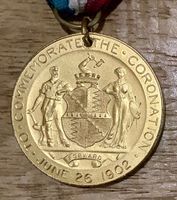 1902 KING EDWARD VII Krönung Medaille - England London