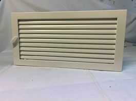 Grille d'air chaud réglable, thermolaqué blanc