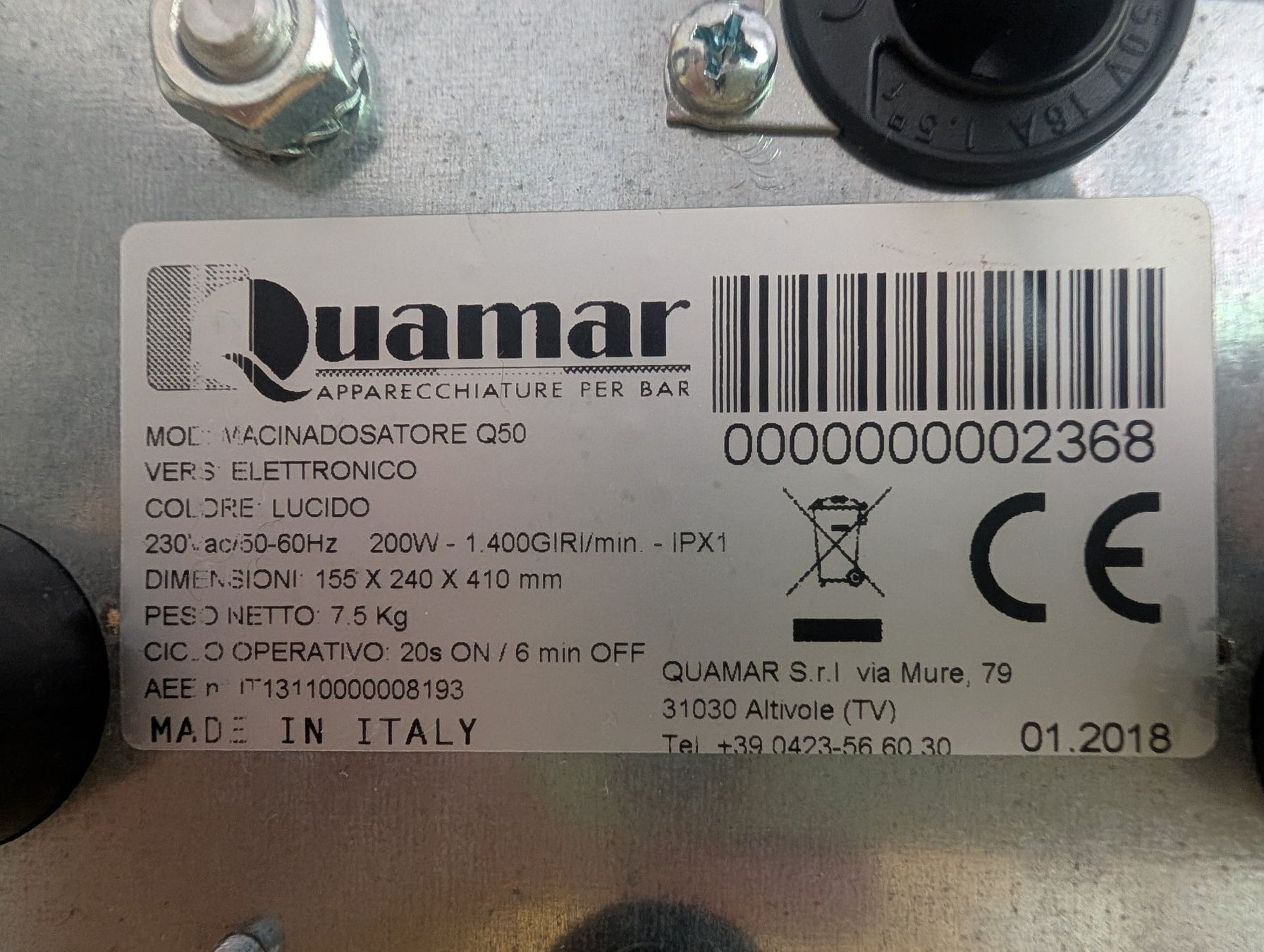 Elettrodomestici da cucina: Espresso Mühle Quamar Q50 – Usato da Zürich venduto da noskule 6