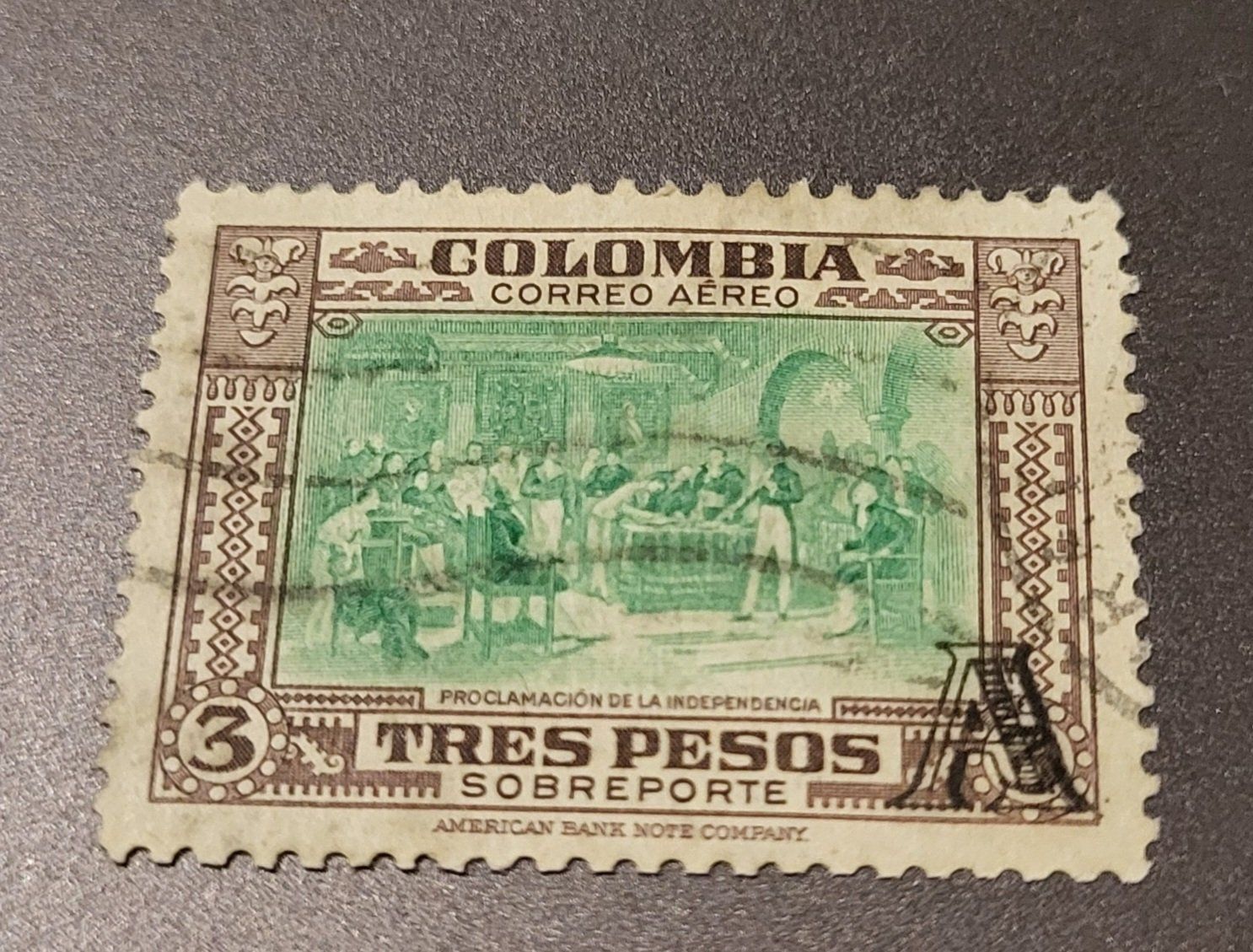 Tutti i francobolli: Kolumbien 1951 alte briefmarke – Usato da St Gallen venduto da Stampsalshobby
