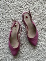 Högl Slingpumps, Gr. 37, pinkes Wildleder - ideal für Sommer