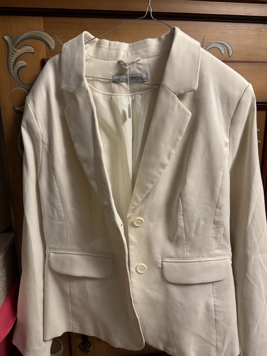 Jacken: Sommer Blazer beige Gr. 42 Ashley Brooke – Gebraucht aus Allschwil von ysc_wt7c 3