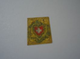 Rayon II 10 Rp gelb, Rautestempel