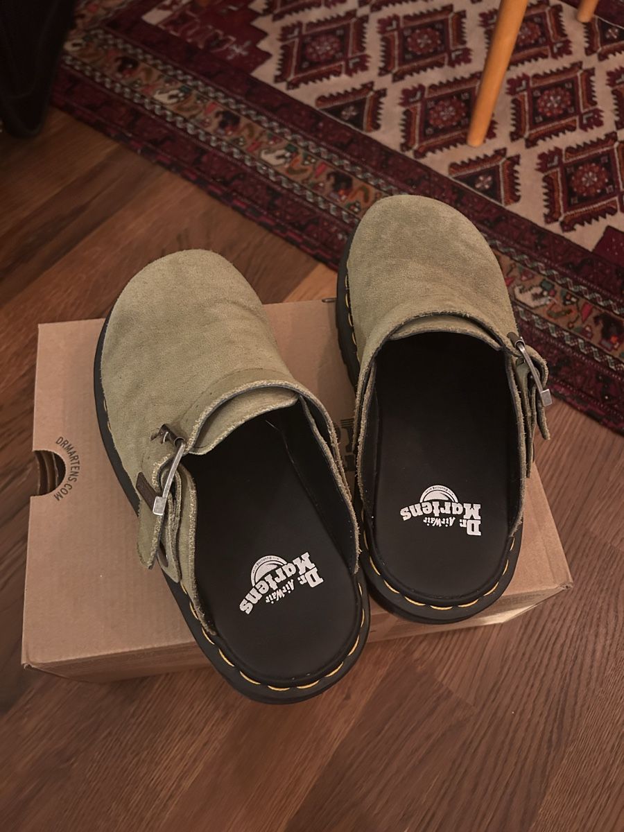 Dr. Martens Damenschuhe: Dr Martens green suede Clogs EU38 – Neu (gemäss Beschreibung) aus Zürich von AriadneK 5