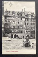 Luzern, Hotel Balance, Hunde-Gespann, Holzwagen ca. 1920