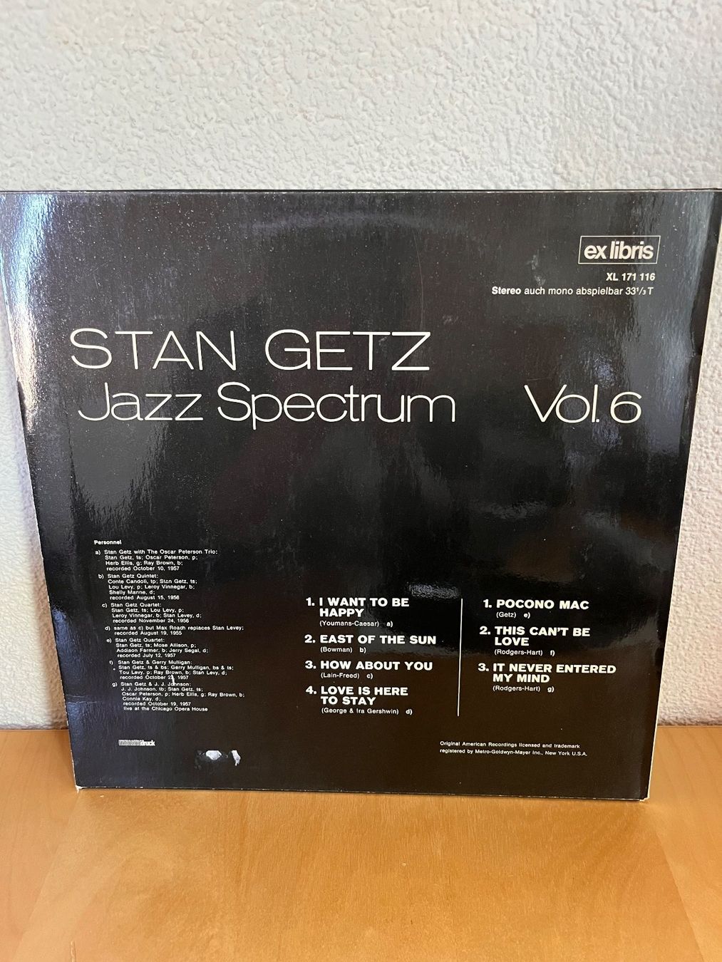 Schallplatten: Stan Getz : Jazz Spectrum, Volume 6, Schallplatte – Gebraucht aus Rüdlingen von Timber_11 1
