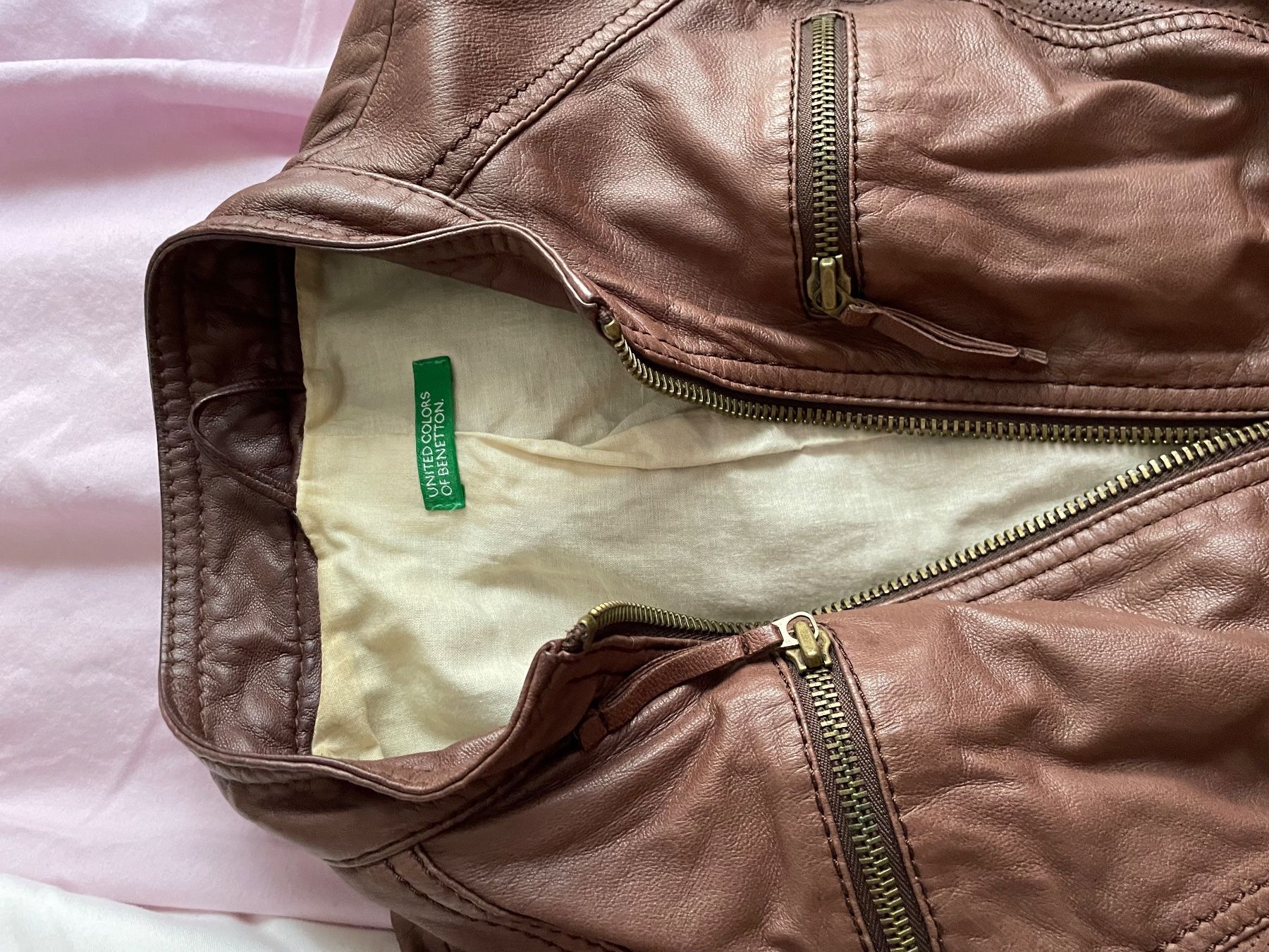 Benetton Giacche: Lederjacke Benetton – Usato da Zunzgen venduto da mel_y6w2 1