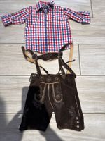 Trachtmode, Lederhosen und Hemd Gr 98 und 98/104