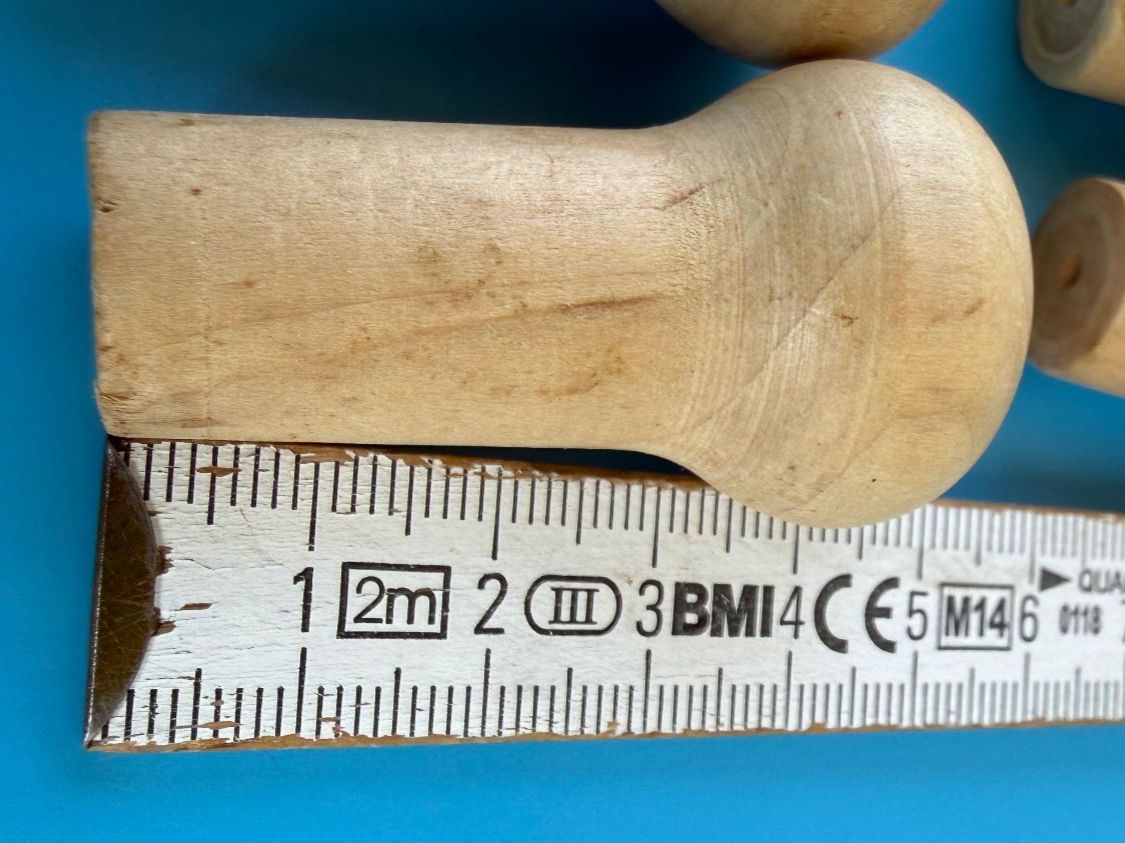 Ferramenta: 8 X MÖBELKNOPF  HOLZ  ROH – Usato da Subingen venduto da ArtBead 1