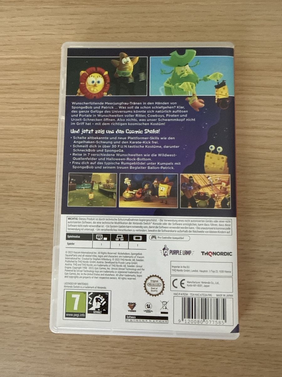 Nintendo Giochi: SpongeBob Cosmic Shake Nintendo Switch – Usato da Steinach venduto da Giusep7 2