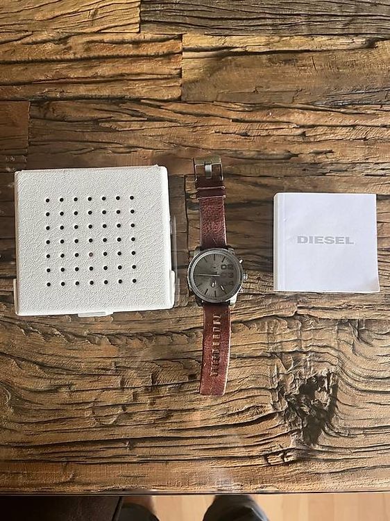 Diesel Quartz Watch/Analog/Leather/Slv/Brw//Dz-4210 1