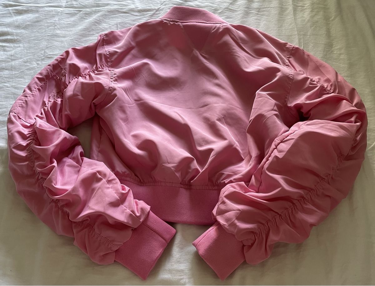 Giacche: Pink cropped nylon bomber jacket SMALL – Nuovo (secondo la descrizione) da Embrach venduto da lau_2gtp 2