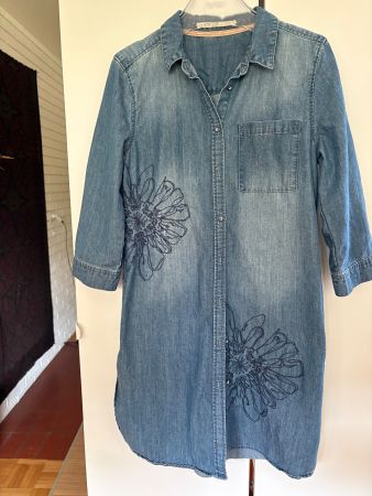 Nile Jeanskleid, S/M, Stickerei