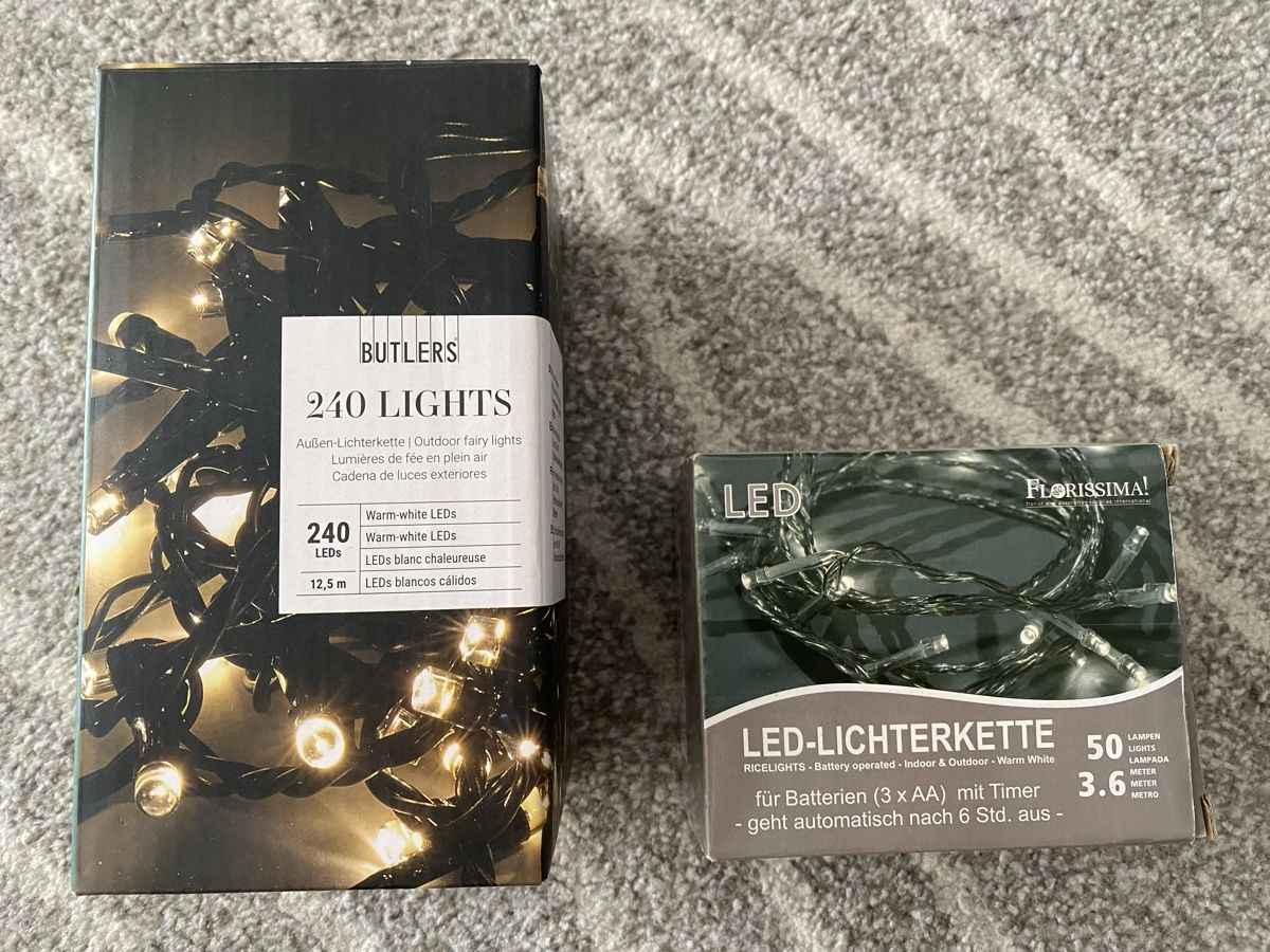 Ghirlande e barre luminose: 2x Lichterkette – Usato da Baar venduto da Ape81